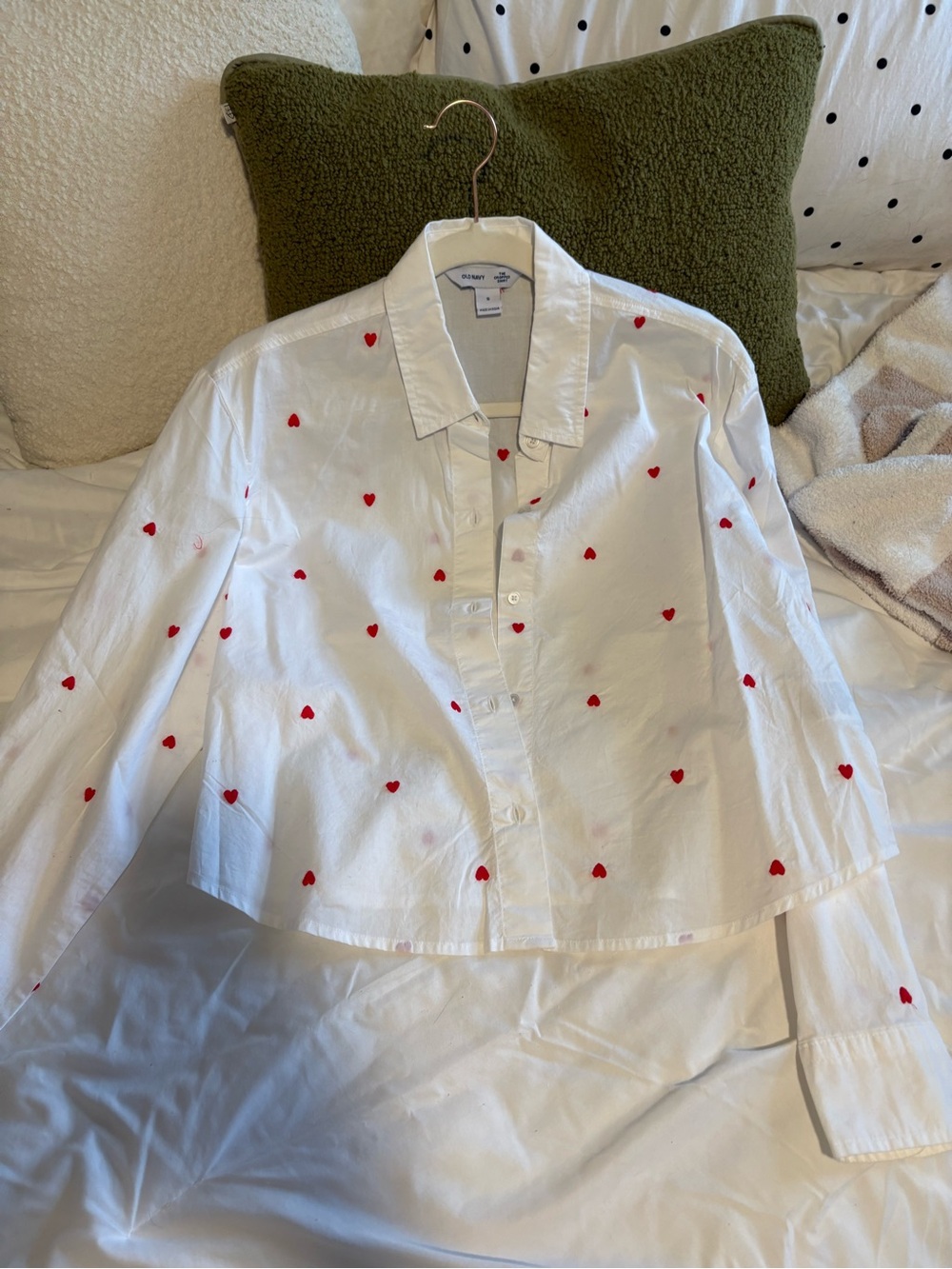 Old Navy cropped button down